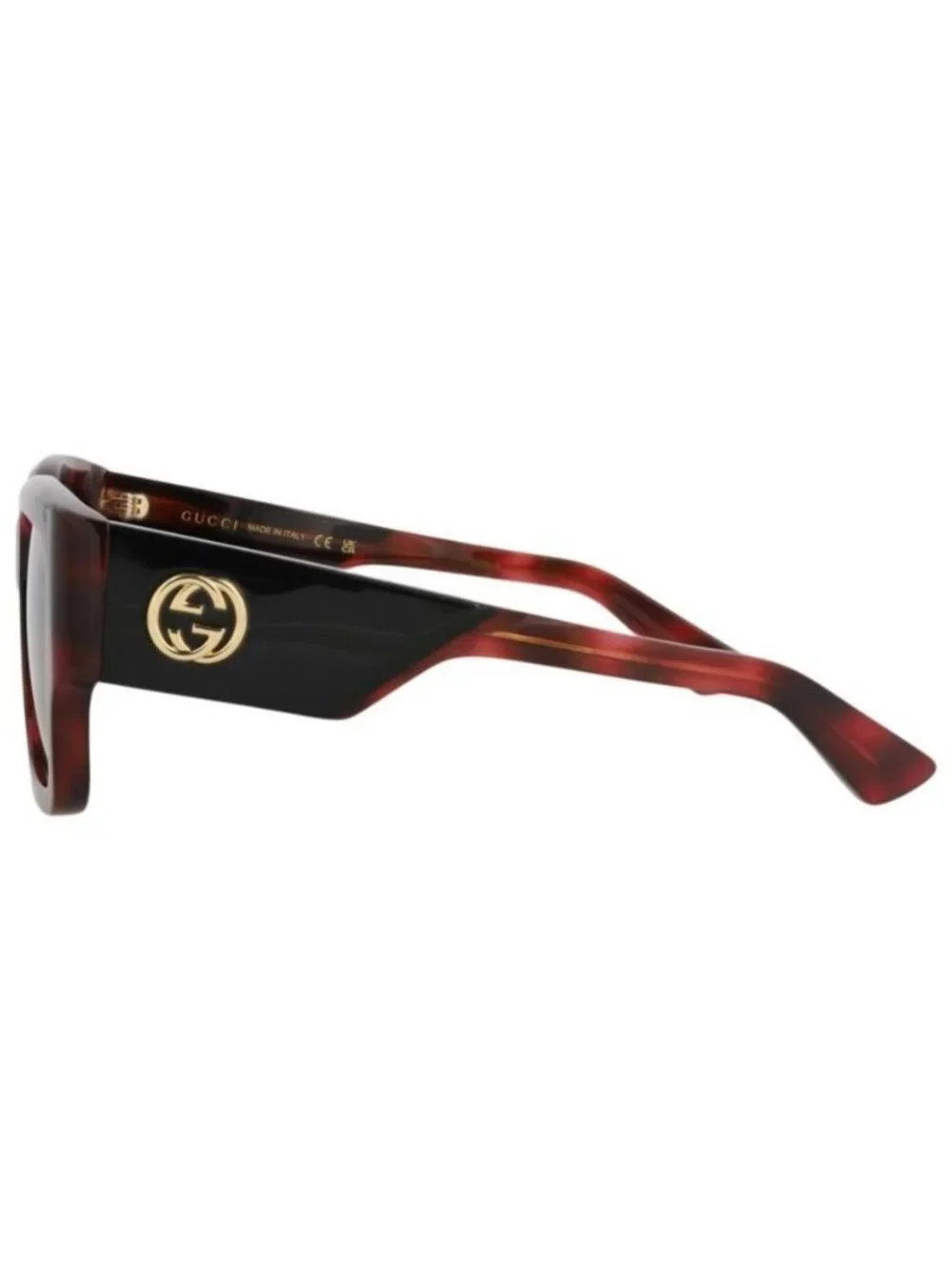 New Gucci Womens Square/Rectangle Havana Havana Violet Fashion Designer Sunglass